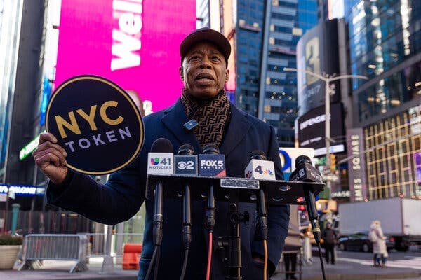 icon for Eric Adams charged by December 31?
