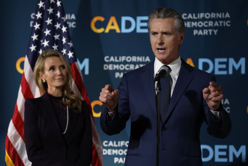 icon for Gavin Newsom or his wife federally charged by December 31, 2026?