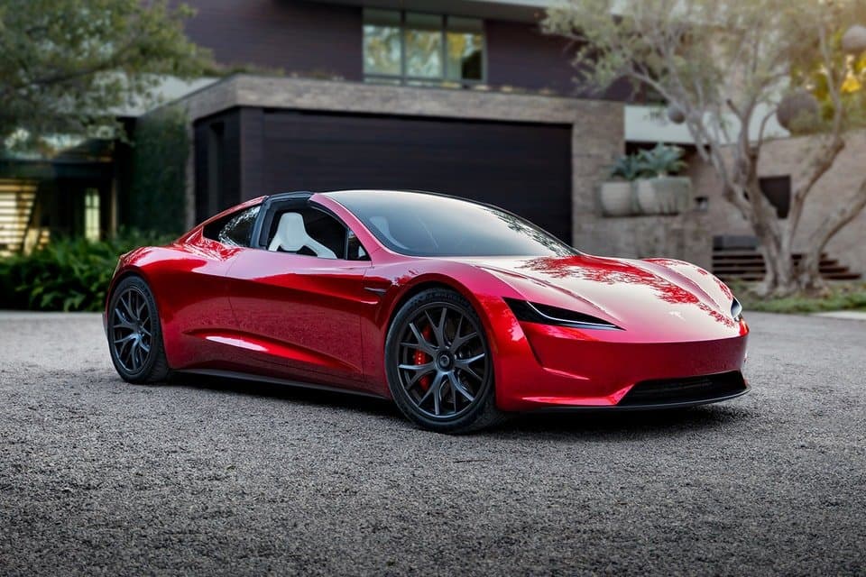 icon for Tesla Roadster delivered by...?