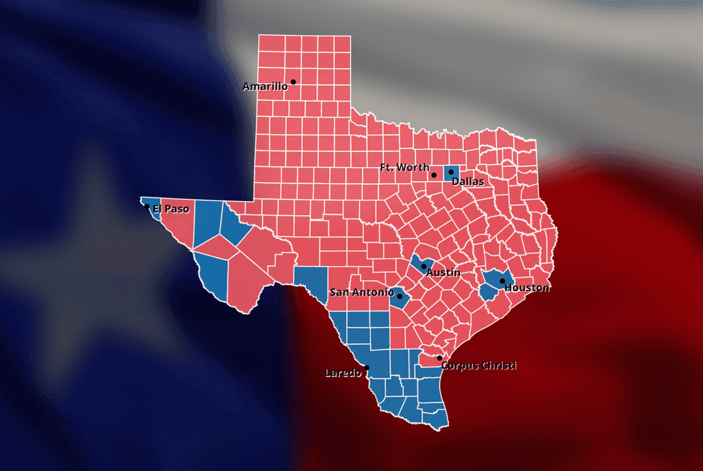 icon for Will Republicans win the Texas Governor election and Democrats win the Texas Senate election?